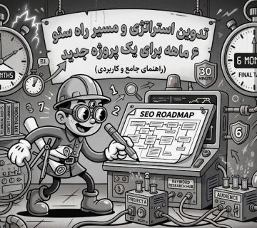 تدوین استراتژی و مسیر راه سئو ۶ ماهه برای یک پروژه جدید